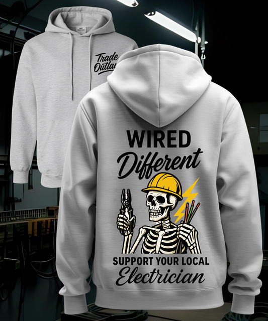 Electrician "Wired Different" Hoodie