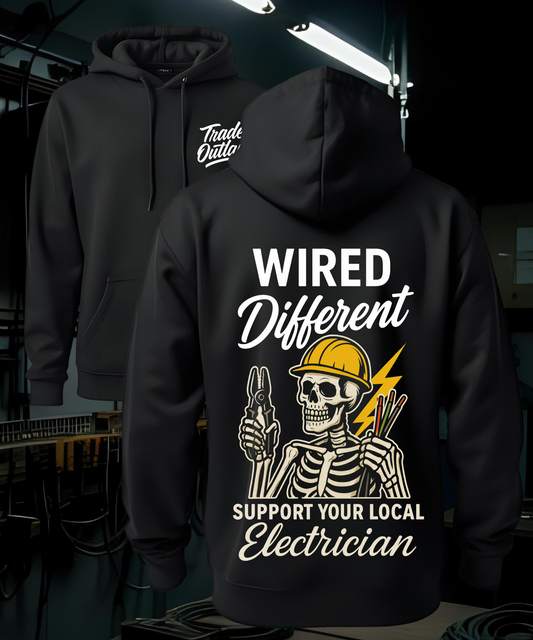 Electrician "Wired Different" Hoodie