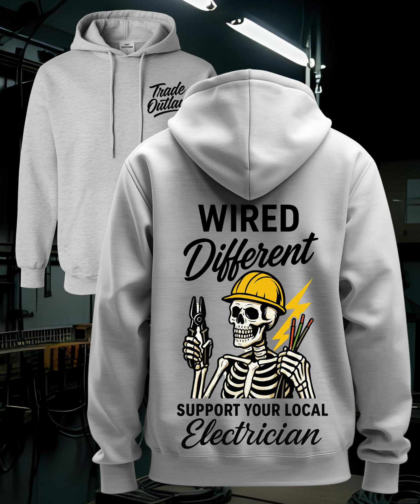 Electrician "Wired Different" Hoodie