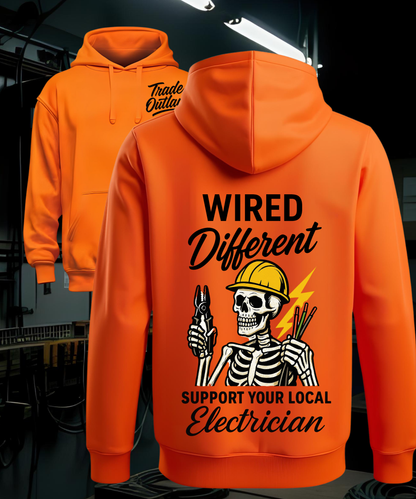 Electrician "Wired Different" Hoodie