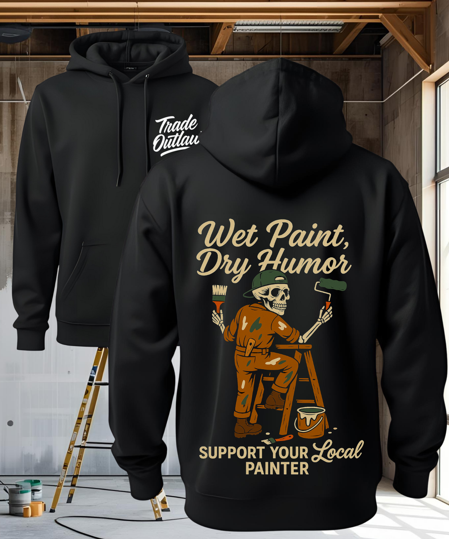 The Painter "Wet paint, Dry humor" Hoodie