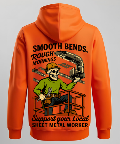 Smooth Bends, Rough Mornings - Sheet Metal Hoodie